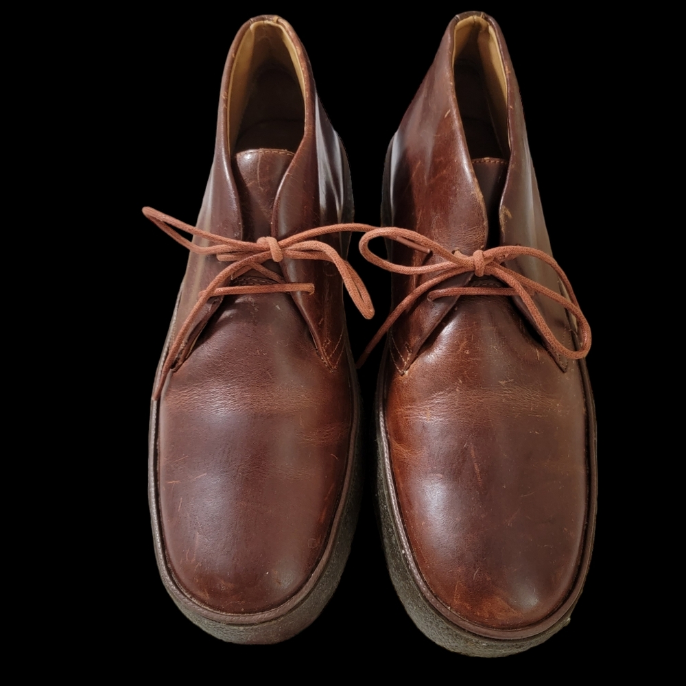 RJ COLT  Men's Detroit Lace Up Leather Chukka Boots- 8
